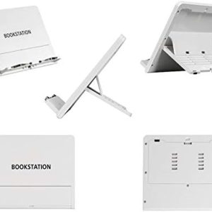 White Book Stand for Students | Adjustable & Lightweight | Ideal for Home or Office Use | Ergonomic Design | Perfect for