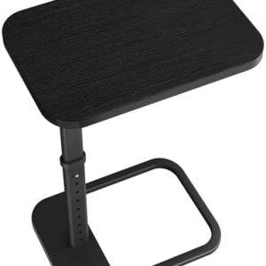 Kitstorack Adjustable Height TV Tray Table - C Shaped Snack Table for Couch & Sofa - Perfect for Eating, Dinner or Lapto