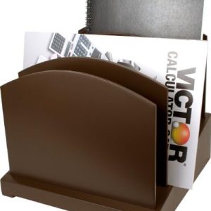 Victor Brown File Organizer - Stylish Wooden Desk Organizer for Home Office - Perfect for Professionals - Maximize Works